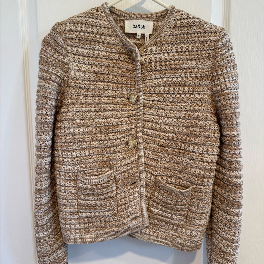 ba&sh Tan Textured Cardigan - Picture 5 of 5
